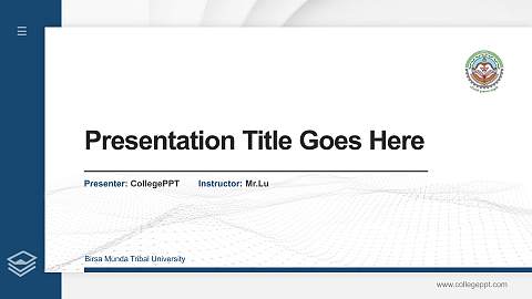 Birsa Munda Tribal University Thesis Proposal/Graduation Defense PPT Template