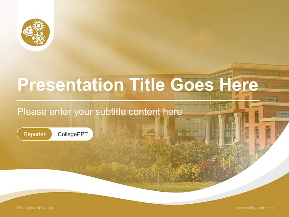 Chanakya University Lecture Sharing and Networking Event PPT Template4:3 ratio PPT effect preview image4