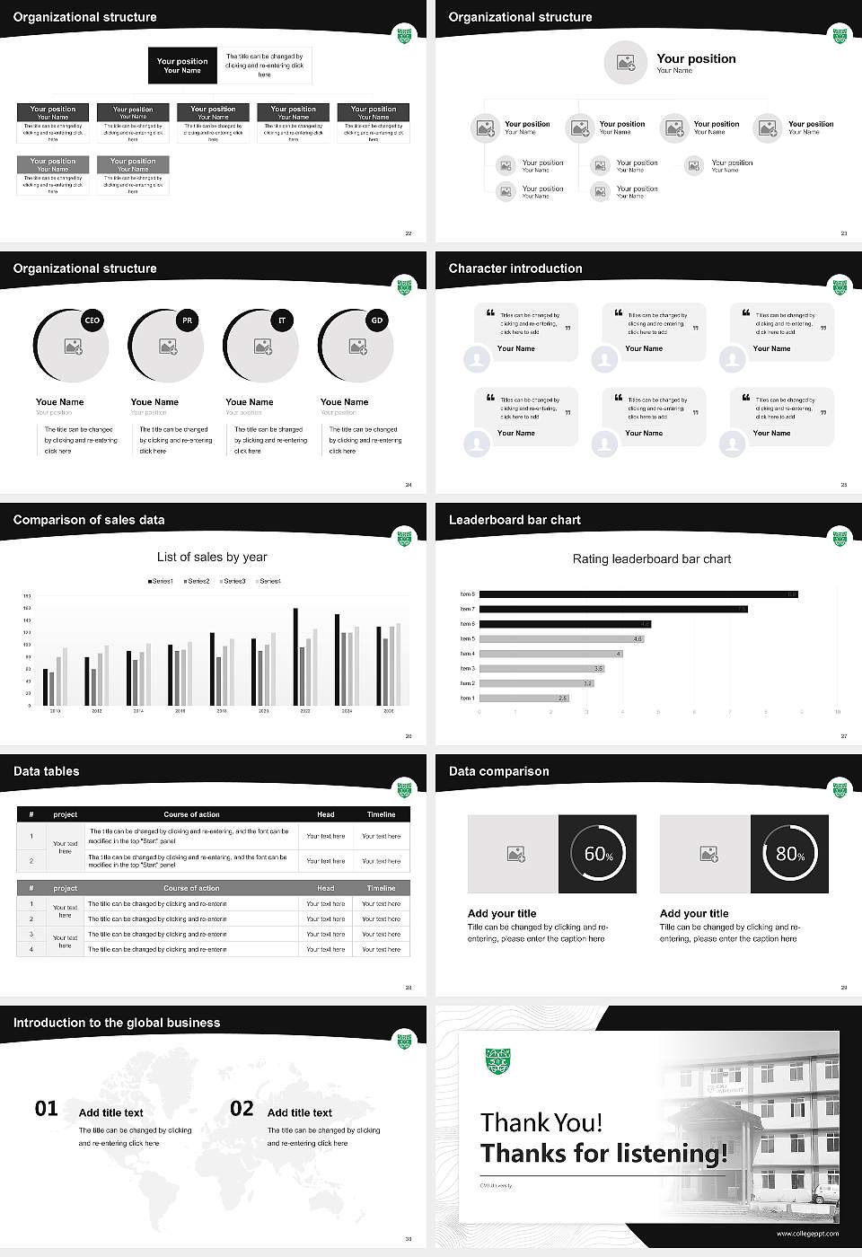 CMJ University Academic Presentation/Research Findings Report PPT Template16:9 ratio PPT effect preview image4