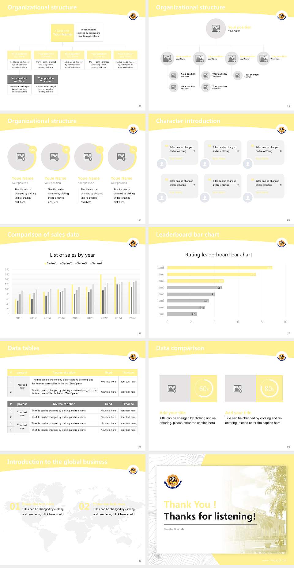 Bharathiar University Academic Presentation/Research Findings Report PPT Template4:3 ratio PPT effect preview image4