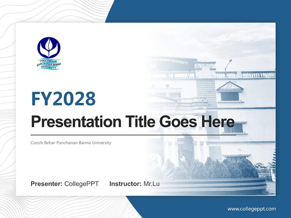 Cooch Behar Panchanan Barma University Academic Presentation/Research Findings Report PPT Template4:3 ratio PPT effect preview image5