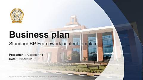 Binod Bihar Mahto Koylanchal University Competition/Entrepreneurship Contest PPT Template
