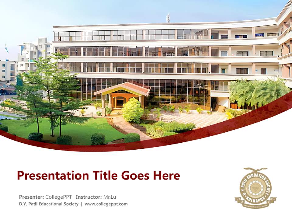 D.Y. Patil Educational Society Course/Courseware Creation PPT Template4:3 ratio PPT effect preview image5