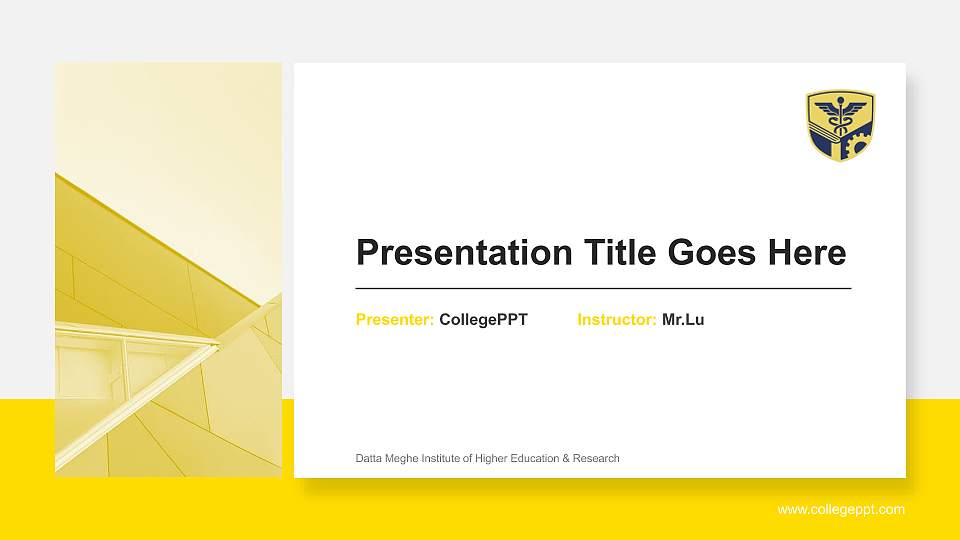 Datta Meghe Institute of Higher Education & Research General Purpose PPT Template16:9 ratio PPT effect preview image