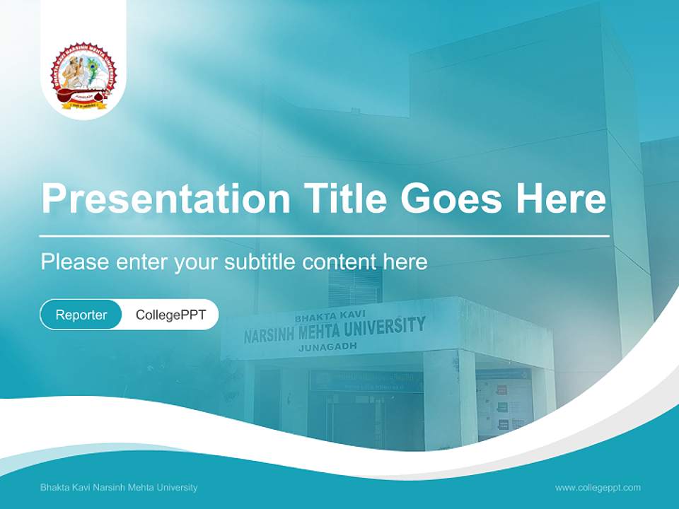 Bhakta Kavi Narsinh Mehta University Lecture Sharing and Networking Event PPT Template4:3 ratio PPT effect preview image4