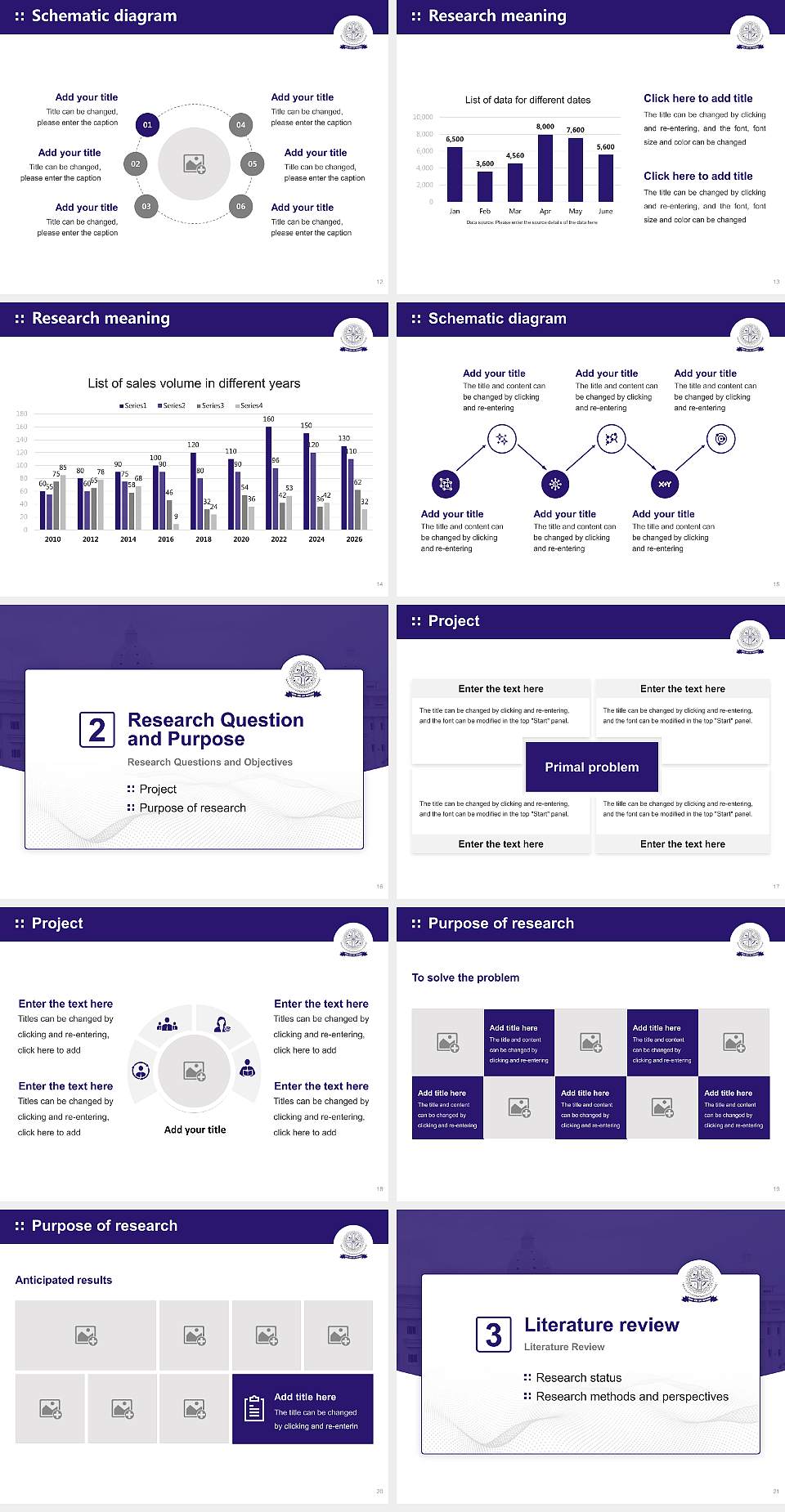 Bhagwant Global University Graduation Thesis Defense PPT Template4:3 ratio PPT effect preview image3