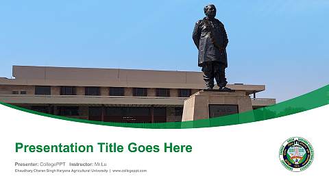 Chaudhary Charan Singh Haryana Agricultural University Course/Courseware Creation PPT Template