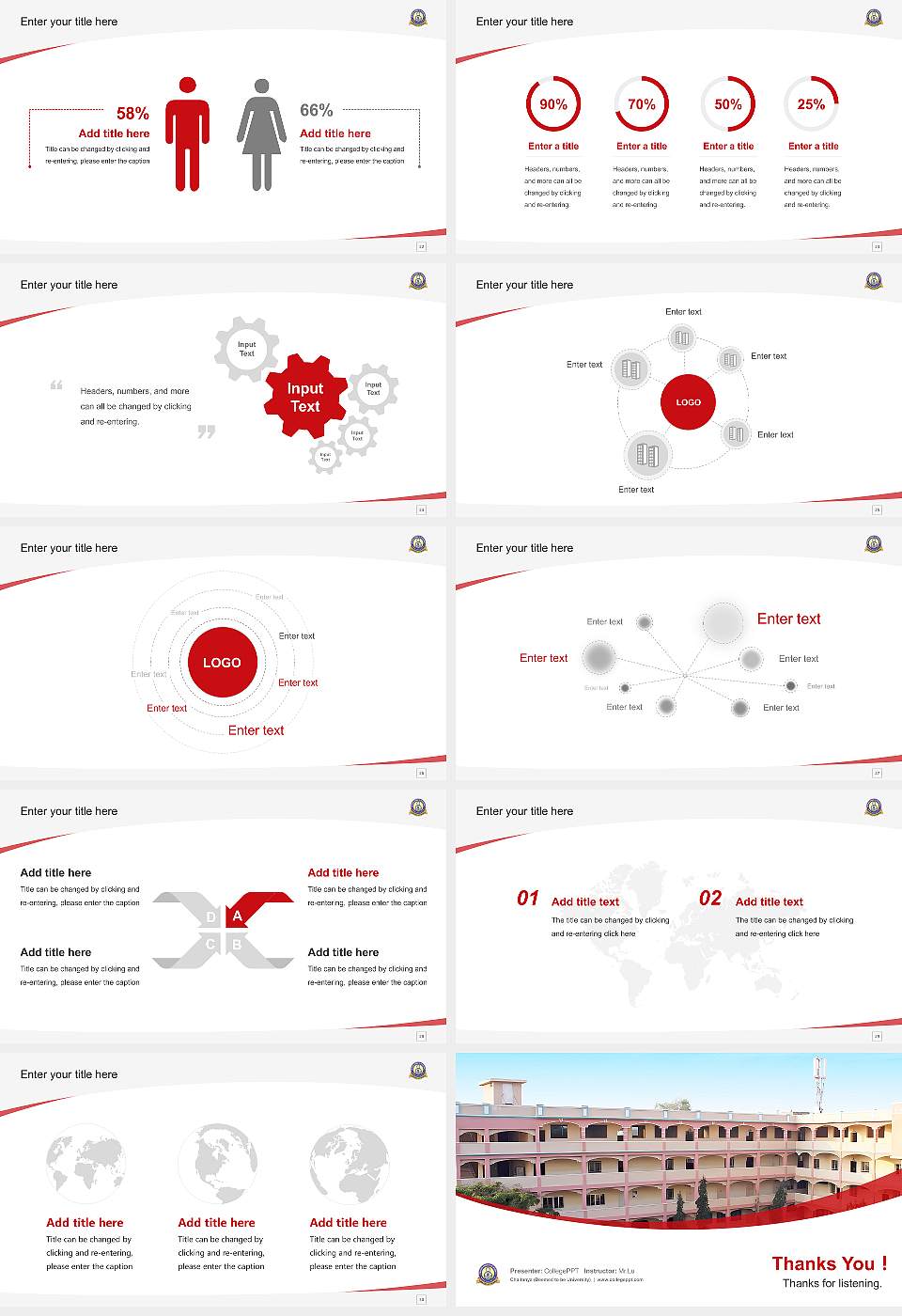 Chaitanya (Deemed to be University) Course/Courseware Creation PPT Template16:9 ratio PPT effect preview image4
