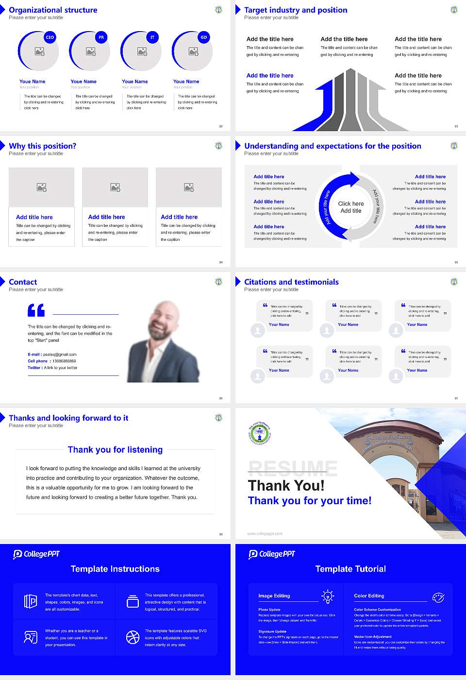 Biswa Bangla Biswabidyalay Resume PPT Template16:9 ratio PPT effect preview image4