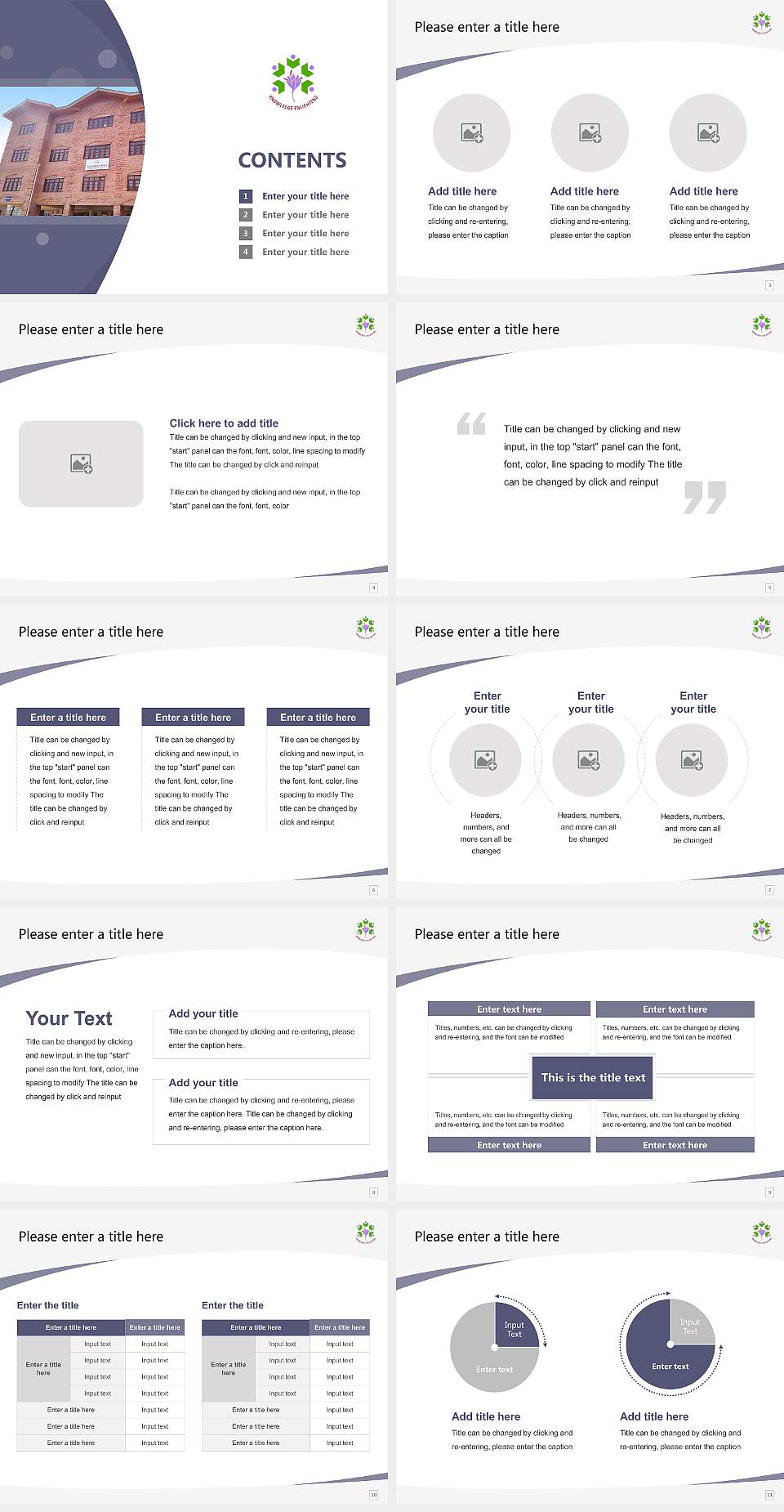Cluster University of Srinagar Course/Courseware Creation PPT Template4:3 ratio PPT effect preview image2