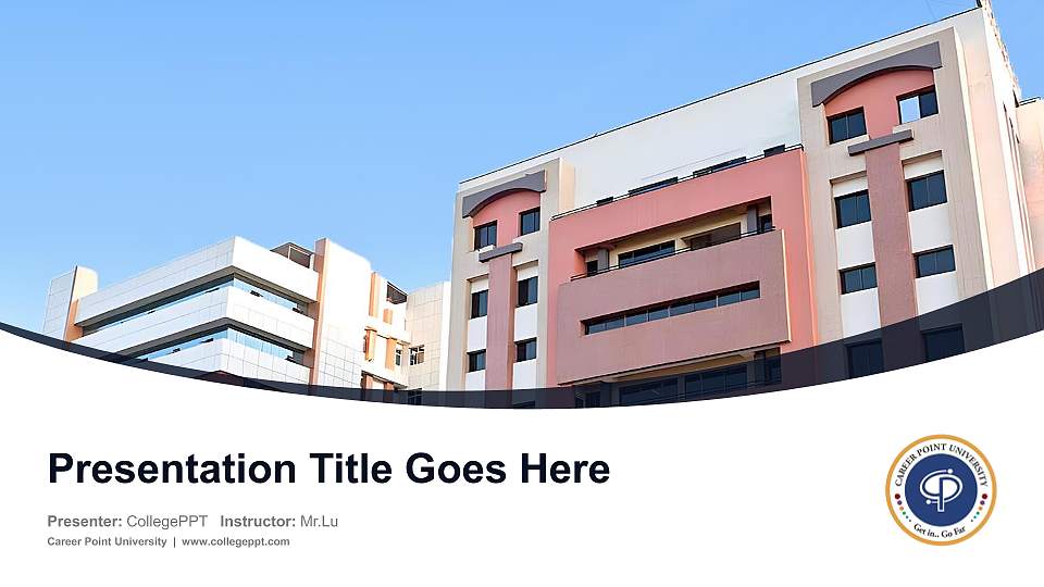 Career Point University Course/Courseware Creation PPT Template16:9 ratio PPT effect preview image