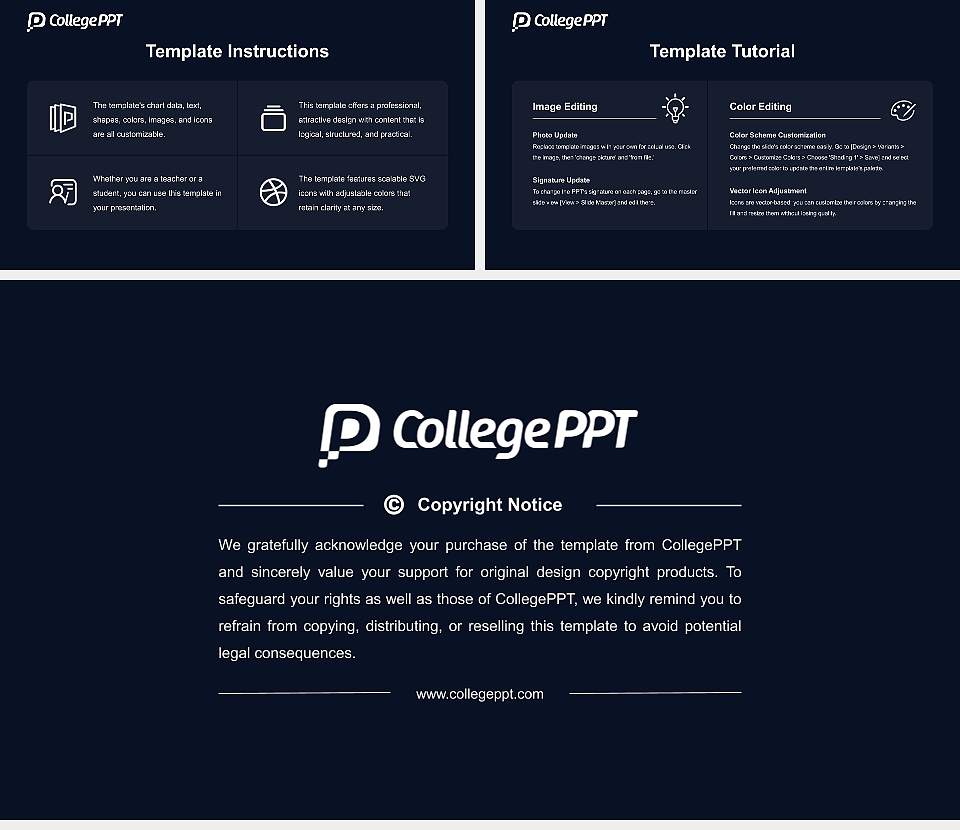 Career Point University Course/Courseware Creation PPT Template16:9 ratio PPT effect preview image5