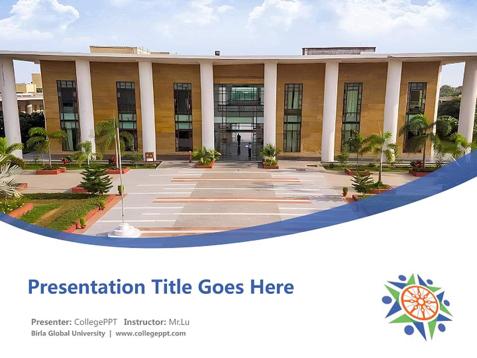 Birla Global University Course/Courseware Creation PPT Template4:3 ratio PPT effect preview image5