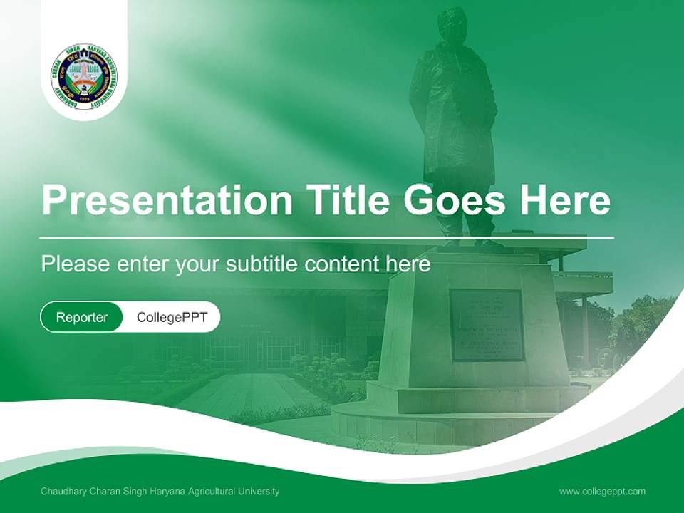 Chaudhary Charan Singh Haryana Agricultural University Lecture Sharing and Networking Event PPT Template4:3 ratio PPT effect preview image4