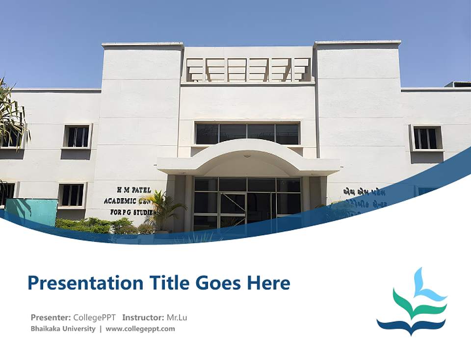 Bhaikaka University Course/Courseware Creation PPT Template4:3 ratio PPT effect preview image5