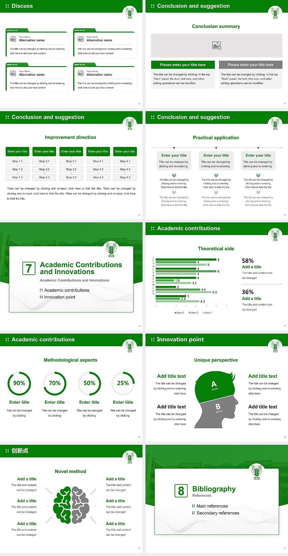 Central Institute of Fisheries Education Graduation Thesis Defense PPT Template4:3 ratio PPT effect preview image6