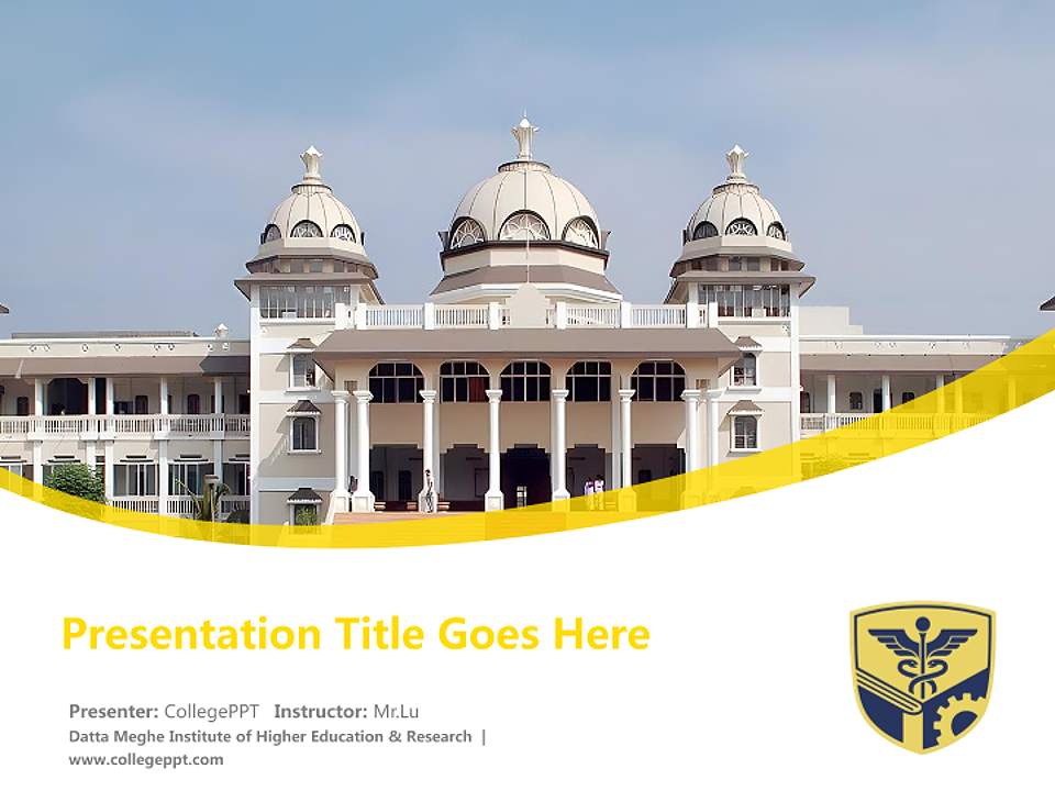 Datta Meghe Institute of Higher Education & Research Course/Courseware Creation PPT Template4:3 ratio PPT effect preview image5