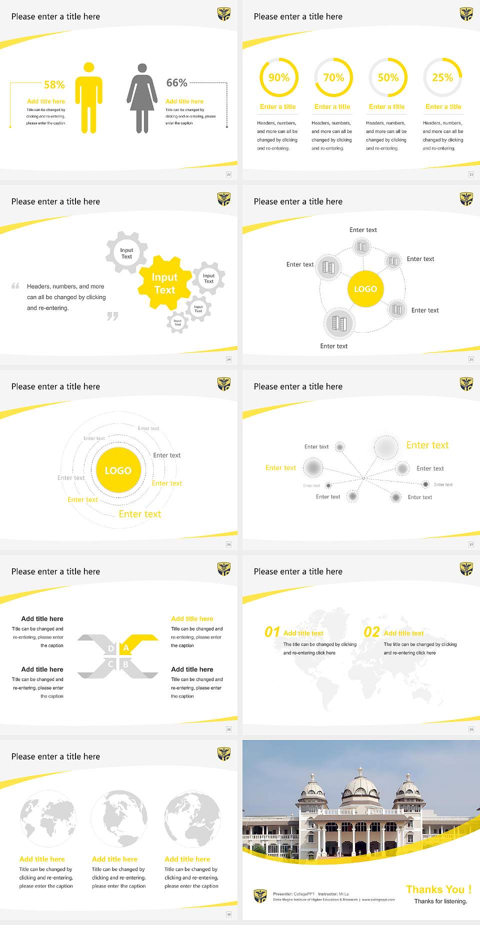 Datta Meghe Institute of Higher Education & Research Course/Courseware Creation PPT Template4:3 ratio PPT effect preview image4