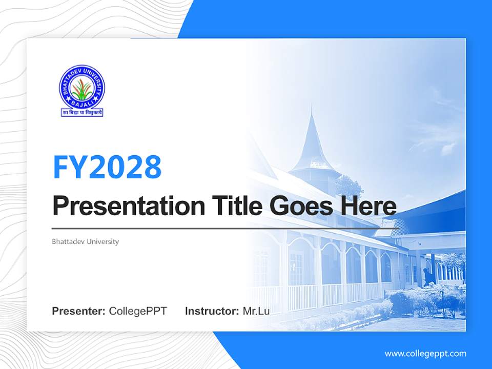 Bhattadev University Academic Presentation/Research Findings Report PPT Template4:3 ratio PPT effect preview image5