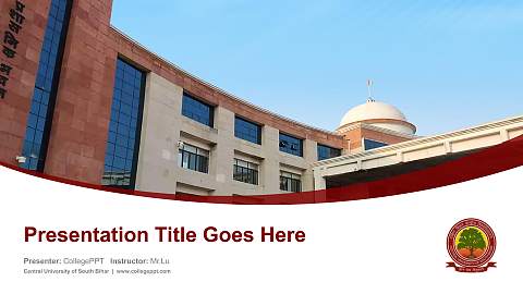 Central University of South Bihar Course/Courseware Creation PPT Template