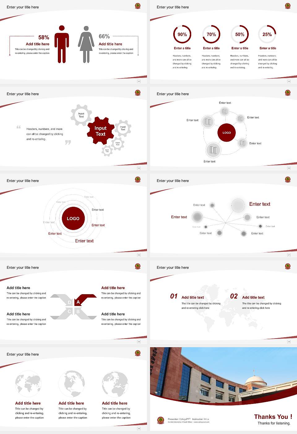 Central University of South Bihar Course/Courseware Creation PPT Template16:9 ratio PPT effect preview image4