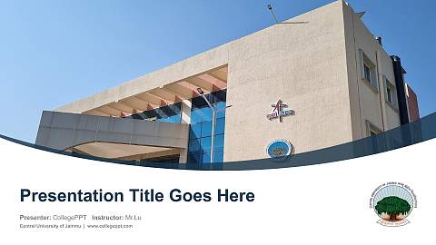 Central University of Jammu Course/Courseware Creation PPT Template