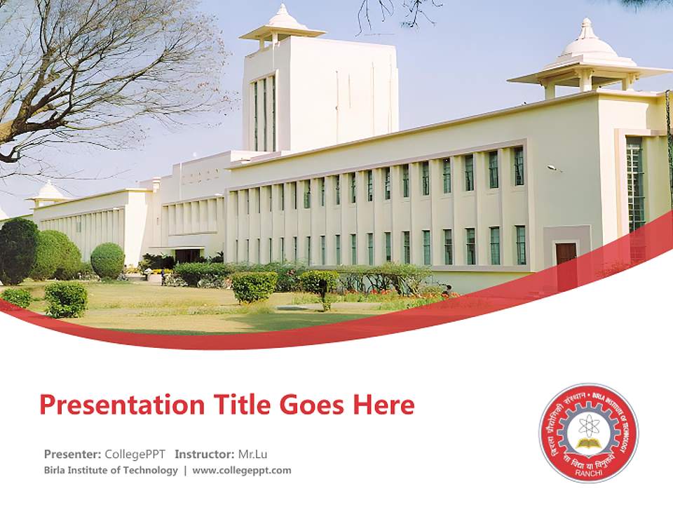 Birla Institute of Technology Course/Courseware Creation PPT Template4:3 ratio PPT effect preview image5