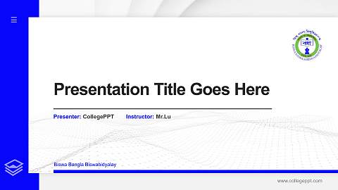 Biswa Bangla Biswabidyalay Thesis Proposal/Graduation Defense PPT Template