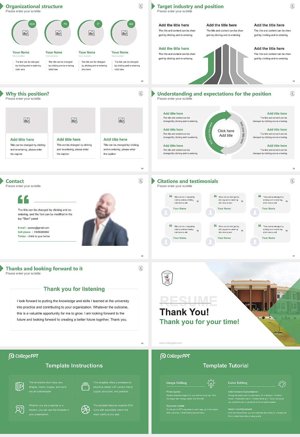 Central Institute of Technology, Kokrajhar Resume PPT Template16:9 ratio PPT effect preview image4