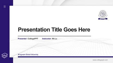 Bhagwant Global University Thesis Proposal/Graduation Defense PPT Template