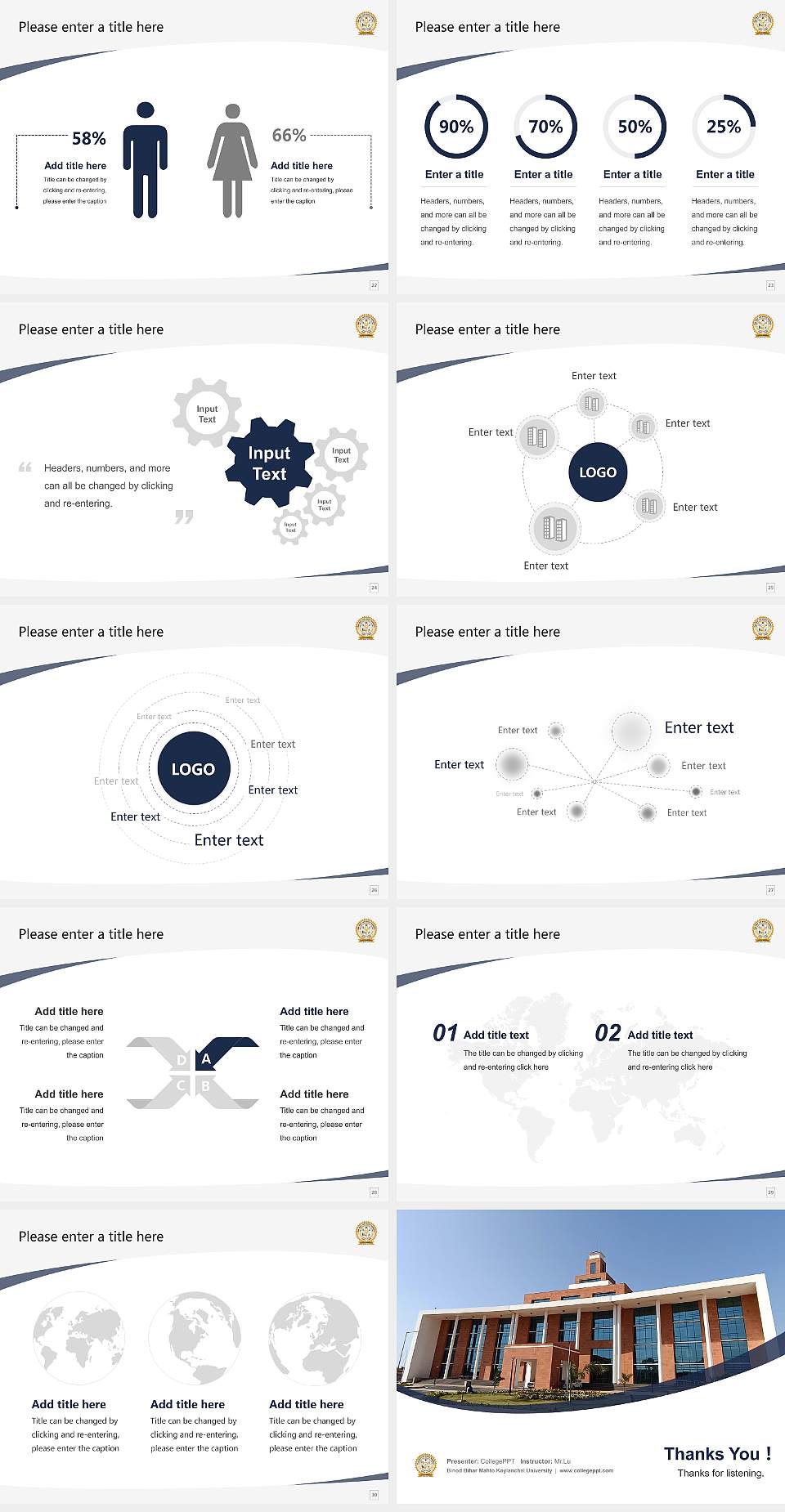 Binod Bihar Mahto Koylanchal University Course/Courseware Creation PPT Template4:3 ratio PPT effect preview image4