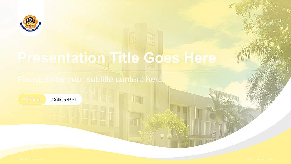 Bharathiar University Lecture Sharing and Networking Event PPT Template16:9 ratio PPT effect preview image