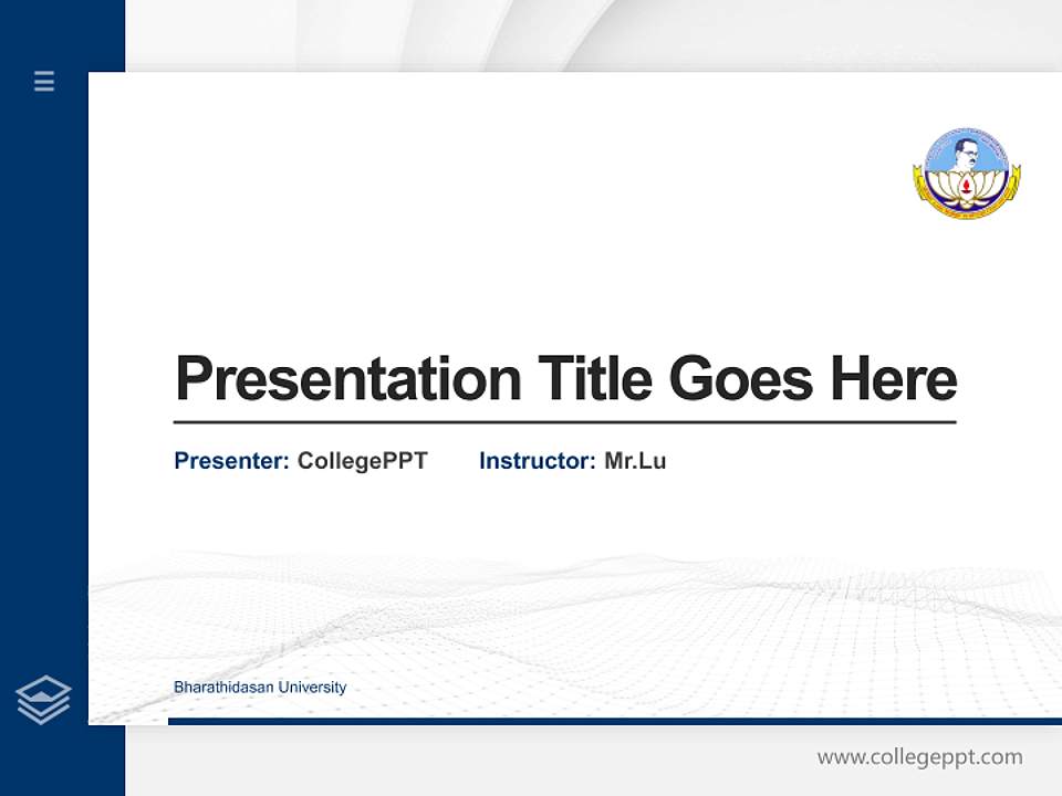 Bharathidasan University Thesis Proposal/Graduation Defense PPT Template4:3 ratio PPT effect preview image5
