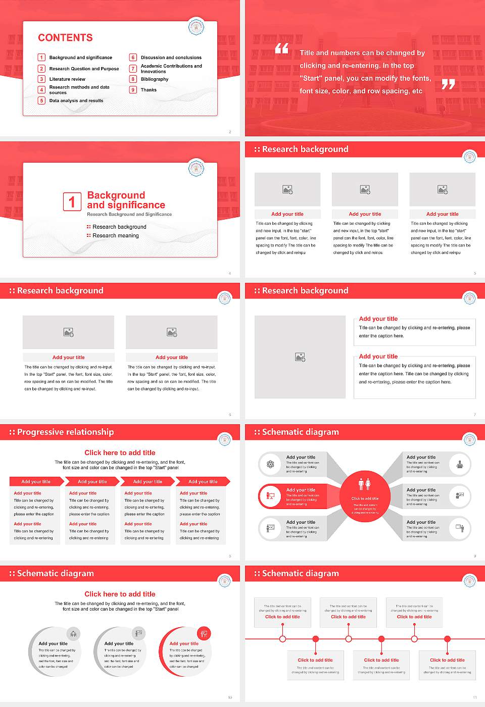 C.U. Shah University Graduation Thesis Defense PPT Template16:9 ratio PPT effect preview image2