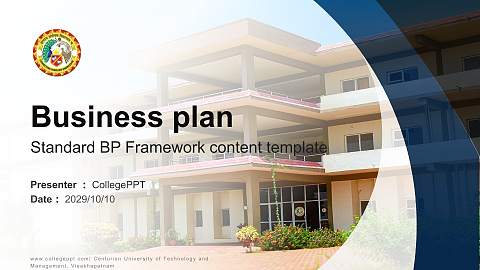Centurion University of Technology and Management, Visakhapatnam Competition/Entrepreneurship Contest PPT Template