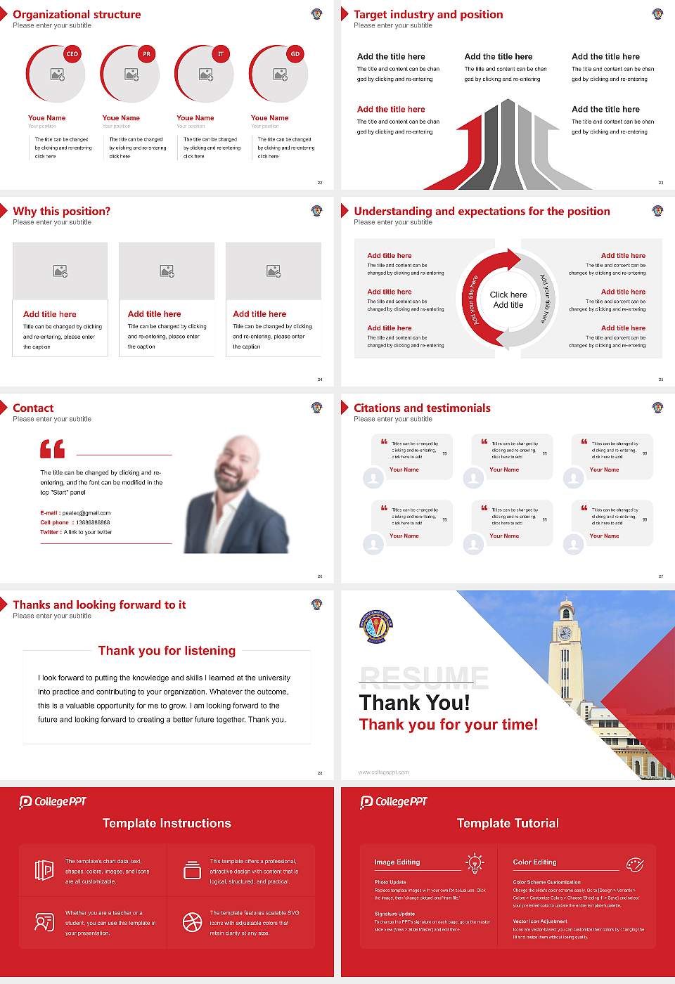 Birla Institute of Technology & Science, Pilani Resume PPT Template16:9 ratio PPT effect preview image4