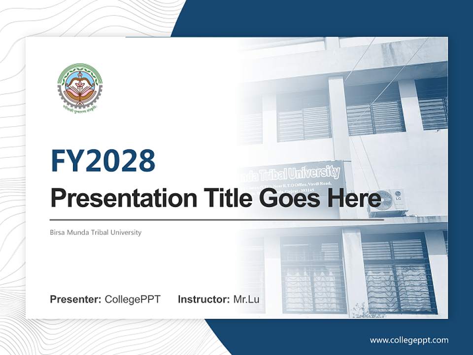 Birsa Munda Tribal University Academic Presentation/Research Findings Report PPT Template4:3 ratio PPT effect preview image5