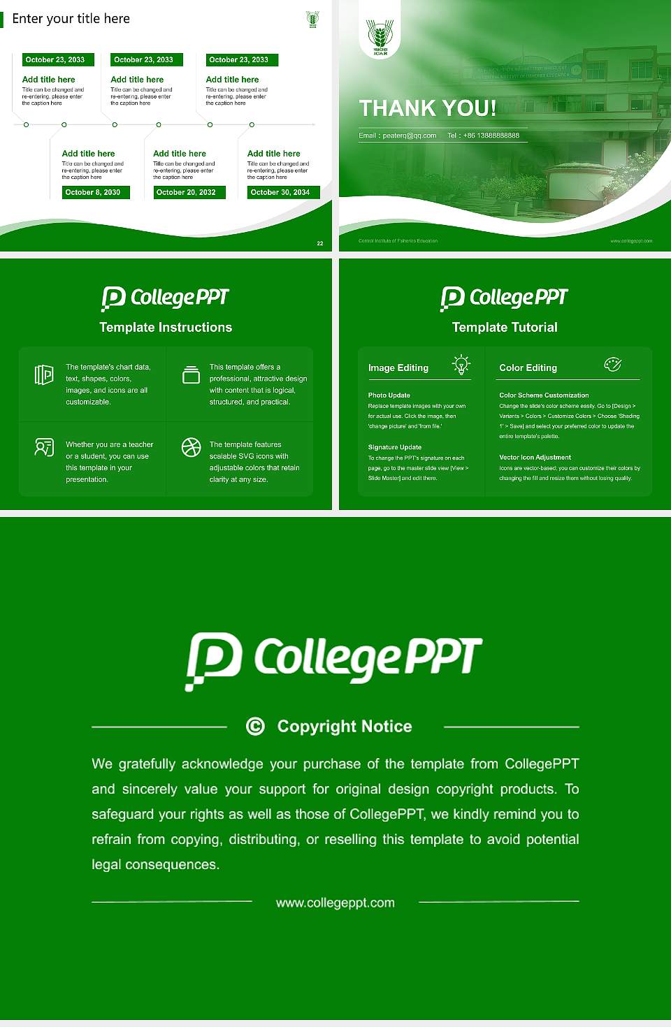 Central Institute of Fisheries Education Lecture Sharing and Networking Event PPT Template4:3 ratio PPT effect preview image4
