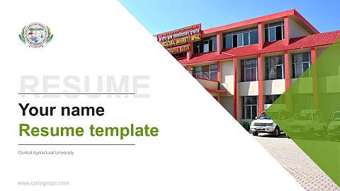 Central Agricultural University Resume PPT Template
