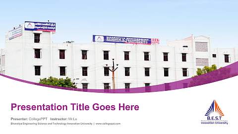 Bharatiya Engineering Science and Technology Innovation University Course/Courseware Creation PPT Template