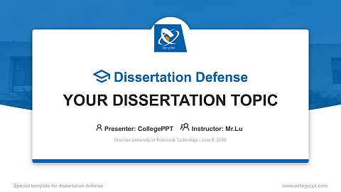 Charotar University of Science & Technology Graduation Thesis Defense PPT Template