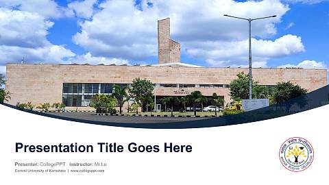 Central University of Karnataka Course/Courseware Creation PPT Template