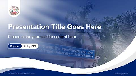 Central Tribal University of Andhra Pradesh Lecture Sharing and Networking Event PPT Template