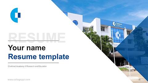 Chettinad Academy of Research and Education Resume PPT Template