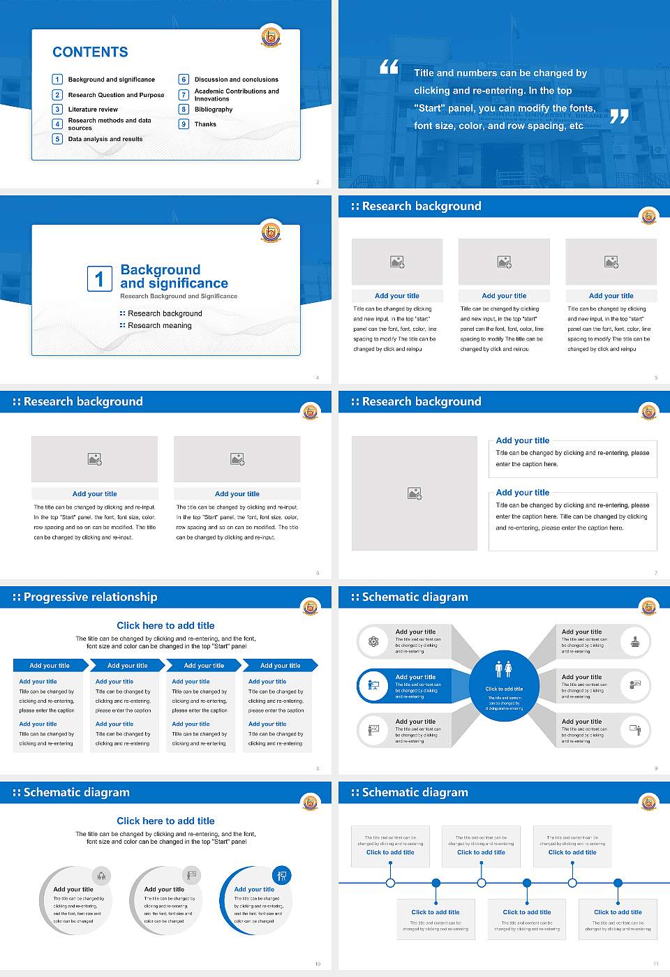 Bikaner Technical University Graduation Thesis Defense PPT Template16:9 ratio PPT effect preview image2