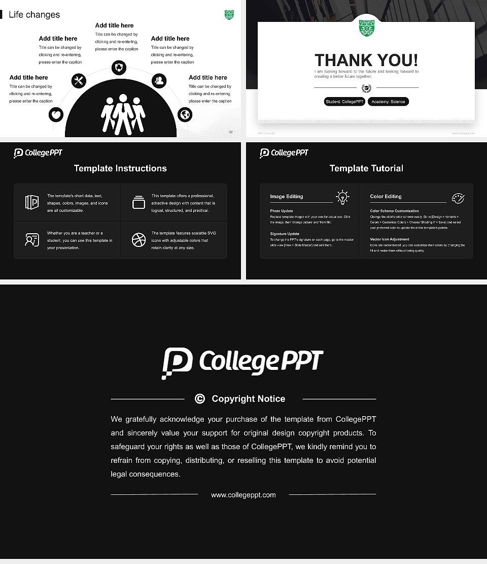 CMJ University National Scholarship Defense PPT Template16:9 ratio PPT effect preview image4