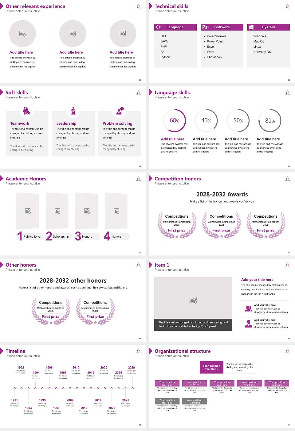 Bharatiya Engineering Science and Technology Innovation University Resume PPT Template16:9 ratio PPT effect preview image3