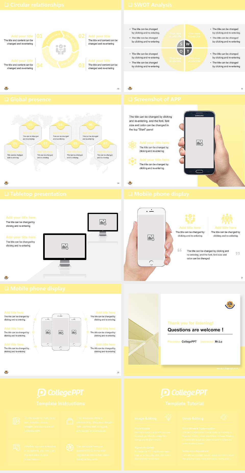 Bharathiar University General Purpose PPT Template4:3 ratio PPT effect preview image5