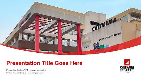 Chitkara University (Punjab) Course/Courseware Creation PPT Template