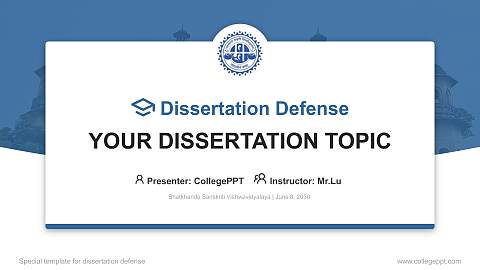 Bhatkhande Sanskriti Vishwavidyalaya Graduation Thesis Defense PPT Template